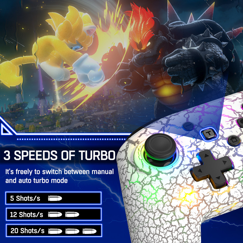 Gamepad fără fir pentru Nintendo Switch/Switch OLED.Switch Lite Console Pro Controller pentru Android/ios Conexiune prin cablu pentru PC/Steam