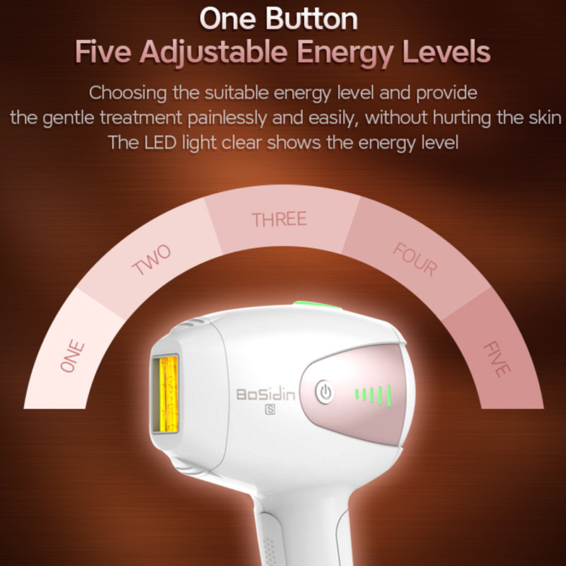 Bosidin 2 σε 1 Laser Epilator IPL Μόνιμη αποτρίχωση με λέιζερ Home Bikini Trimmer Electric Photorejuvenation Depilador Laser