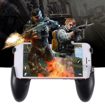 5 в 1 PUBG Moible Controller Геймпад Free Fire L1 R1 Задейства PUGB Mobile Game Pad Grip L1R1 Джойстик за IPhone Android телефон