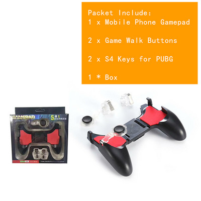 5 σε 1 PUBG Moible Controller Gamepad Free Fire L1 R1 Triggers PUGB Mobile Game Pad Grip L1R1 Joystick for iPhone Android Phone