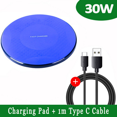 Ασύρματη βάση φόρτισης 30W για iPhone 13 12 11 Pro Max X Xr Xs 8 Σταθμός γρήγορης φόρτισης για Samsung S10 note 9 8 Φορτιστές Xiaomi