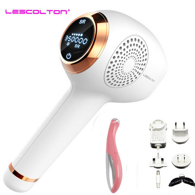 Lescolton 350000 Flashs IPL plaukų šalinimo viso kūno depiliatorius, nuolatinis IPL plaukų šalinimo lazeriu epiliatorius