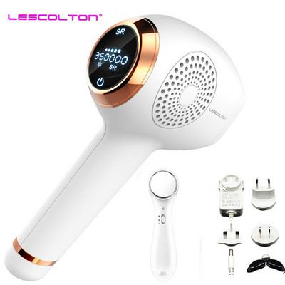 Lescolton 350000 Flashs IPL plaukų šalinimo viso kūno depiliatorius, nuolatinis IPL plaukų šalinimo lazeriu epiliatorius