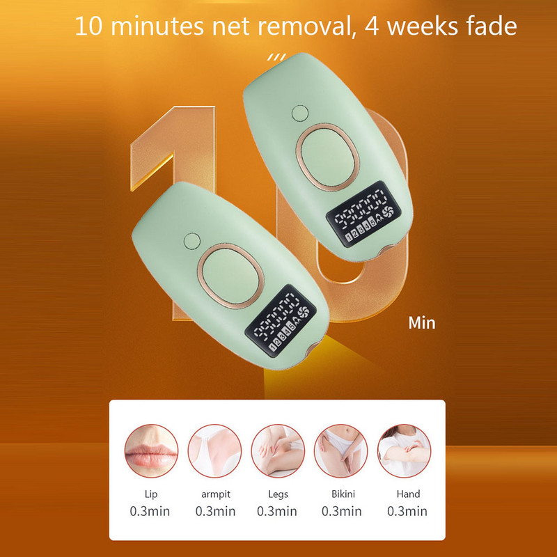Mini Laser Epilator IPL System Light Pulses 5 Gear Αποτρίχωση με οθόνη LED Ηλεκτρική αποτρίχωση για γυναίκες Μπάνιο σπιτιού