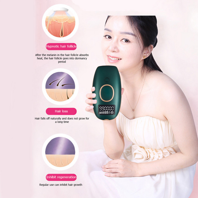 Mini Laser Epilator IPL System Light Pulses 5 Gear Αποτρίχωση με οθόνη LED Ηλεκτρική αποτρίχωση για γυναίκες Μπάνιο σπιτιού