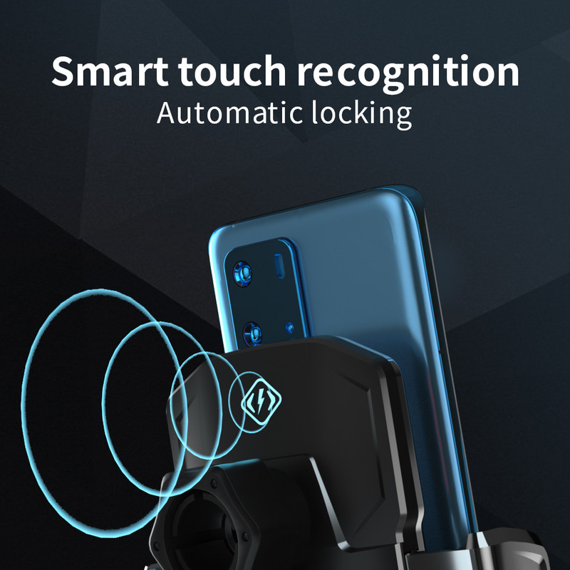 Automatska stezaljka, bežični punjač, 15W brzo punjenje, auto držač za iPhone 13 12 11 Samsung S20 S10, magnetski punjač za telefon, univerzalni