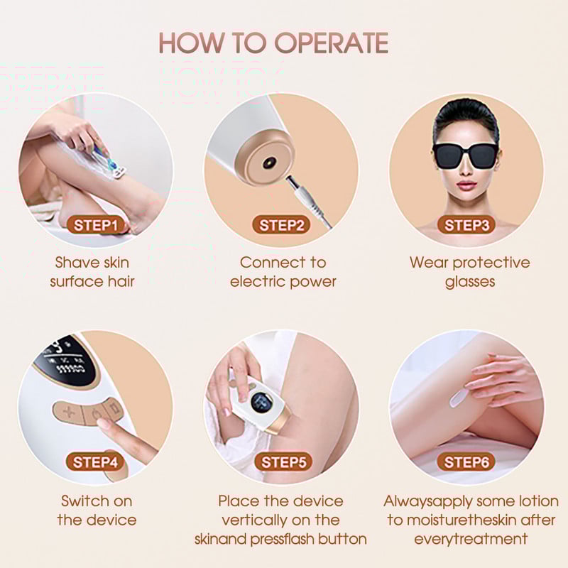 [ZS] Viso kūno 9 lygių IPL plaukų šalinimas lazeriu 3 viename 600 000 blyksnių Profesionalus neskausmingas elektrinis kvarco lempos epiliatorius moterims