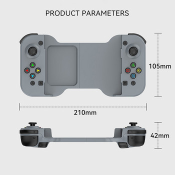 Надграден безжичен геймпад, Bluetooth-съвместим контролер за игри Джойстик за PUBG за IOS/Android за NS SWITCH/PS3/PS4
