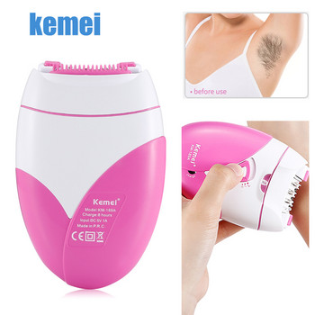 Машина за епилация Kemei Електрическа дамска самобръсначка за бикини Тяло Лице Подмишници USB зарядно 40D Епилатор за жени Акумулаторна