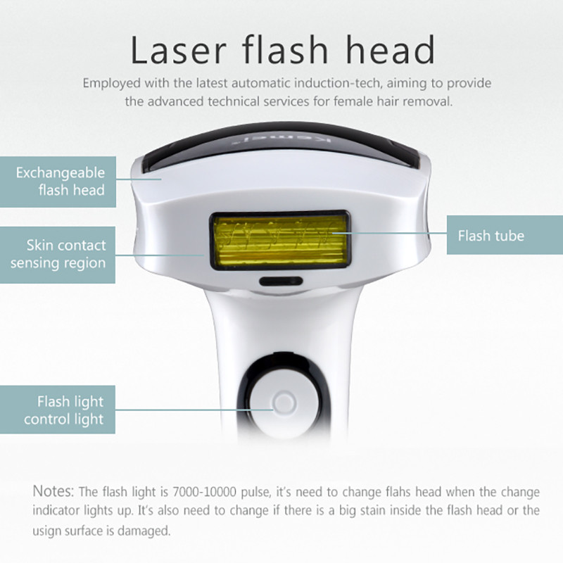 Kemei Lady plaukų šalinimo mašina Photon nuolatinis neskausmingas lazerinis epiliatorius kūno epiliatorius bikini žoliapjovė elektrinis skustuvas KM-6812
