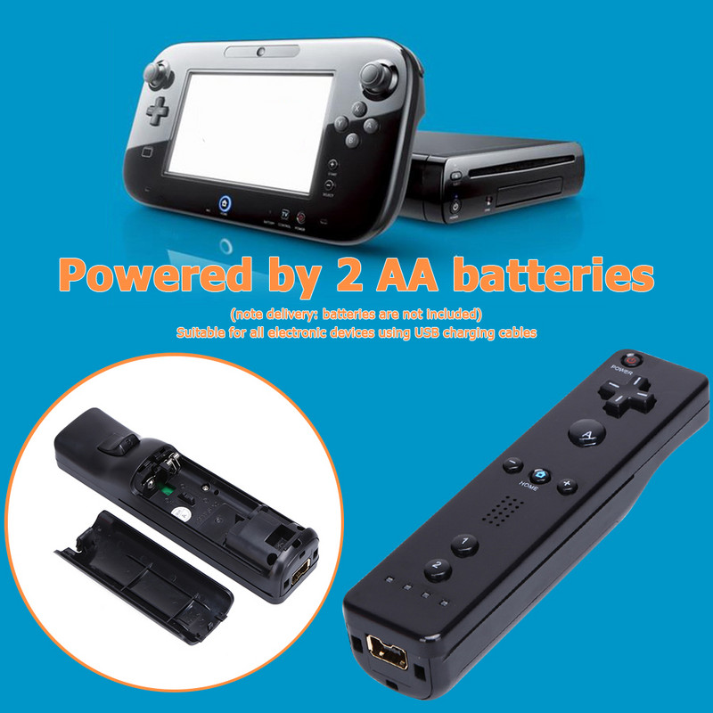 5 spalvų 1vnt belaidis žaidimų pultelis, skirtas Nintendo Wii žaidimų nuotolinio valdymo pultelis Joystick Joypad Nunchuck Hand Curved žaidimo rankenos priedas