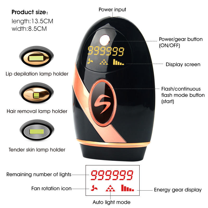 Νέα αποτριχωτική συσκευή IPL Pulsed Light Multi Changeable Head Quartz Lamp Αποτριχωτική Γυναικεία & Ανδρική Αποτρίχωση για το Σπίτι Dropshipping Μηχάνημα αποτρίχωσης