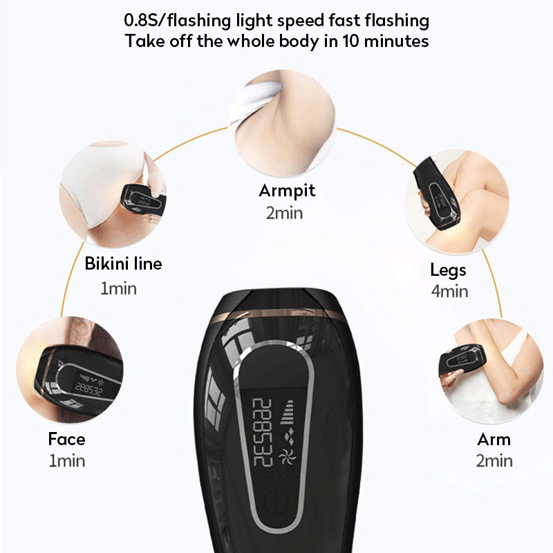 999999 Flash Laser Epilator For Women IPL Αποτρίχωση Laser Μόνιμη Ανώδυνη Μηχανή Αποτρίχωσης LED IPL