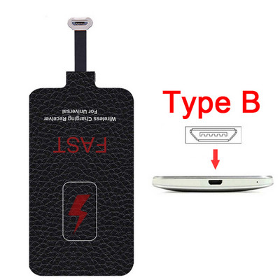 5V/2A 10W Qi kiire juhtmevaba laadija vastuvõtja IPhone 7,6,5 jaoks, Samsung Huawei Xiaomi Type-c Micro USB Qi C põhipistik