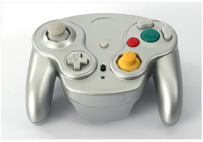 Controler de joc 2,4 GHz Joystick pentru GameCube pentru NGC pentru Wii, funcție de șoc turbo clear NU bluetooth