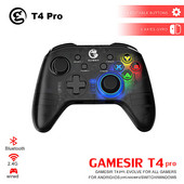 GameSir T4 Pro žaidimų pulto valdiklis 2,4 GHz vairasvirtė, skirta Nintendo Switch / Android / iPhone / PC / Apple Arcade / MFi žaidimai