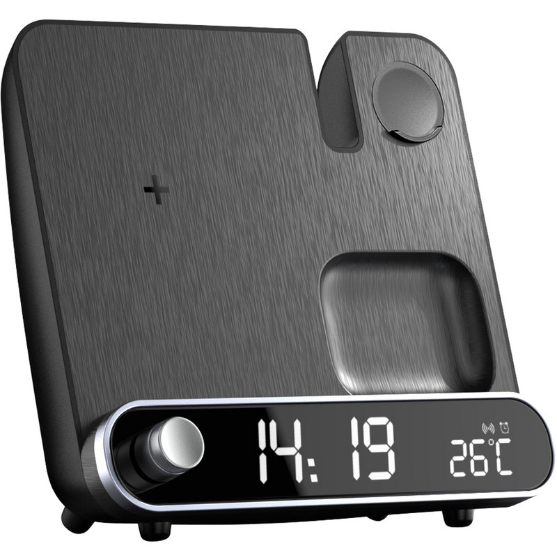 3 viename belaidis įkroviklis, skirtas iPhone 14 13 12 11 Mini Pro Max iWatch AirPods Qi greito įkrovimo doko stoties belaidžių įkroviklių stovas