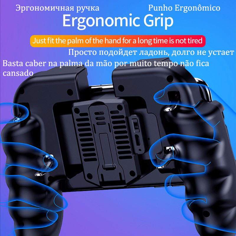 PUBG valdiklio aktyvinimas nemokamas gaisro valdymas, skirtas telefono žaidimų pulto vairasvirtei Android iPhone Mobile Game Pad išmaniesiems telefonams žaidimams Pupg Pugb