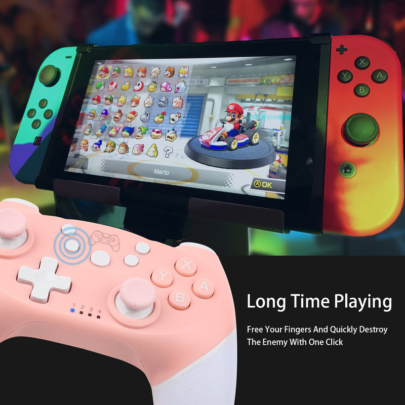 Belaidis BT žaidimų valdiklis, skirtas Switch Pro Lite Oled Gamepad Joystick, skirtas kompiuterinių žaidimų valdikliui su programuojama pažadinimo funkcija