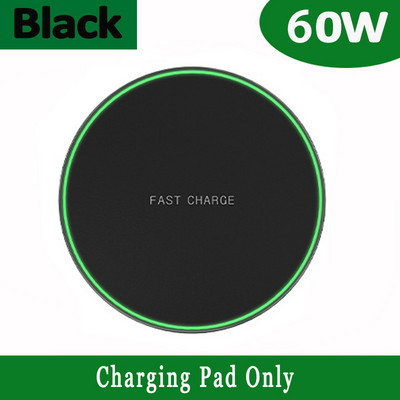 60 W vezeték nélküli töltőpad iPhone 14 13 12 11 Pro Max X Samsung Xiaomi telefontöltők indukciós gyorstöltő dokkoló állomáshoz