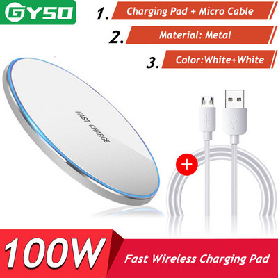 GYSO 100W super rýchla nabíjačka bezdrôtová nabíjačka nabíjacia podložka pre iPhone 13 12 Xs Max X Xr 8 Samsung Note 9 8 S10+ nabíjací adaptér