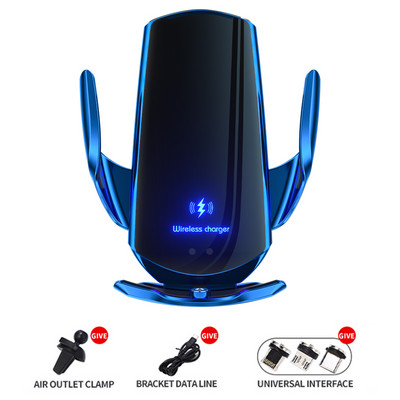 100 W automobilinis belaidis įkroviklis Magnetinis automatinis automobilinis telefono laikiklis skirtas iPhone 14 13 12 Samsung infraraudonųjų spindulių indukciniam greitam įkrovimui