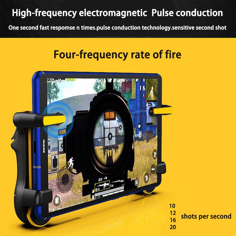 PUBG Trigger Controller Ipad Tablet Kapacitás L1R1 Fire Aim Gomb Triggerek Gamepad Joystick Ipad Tablet FPS játékhoz