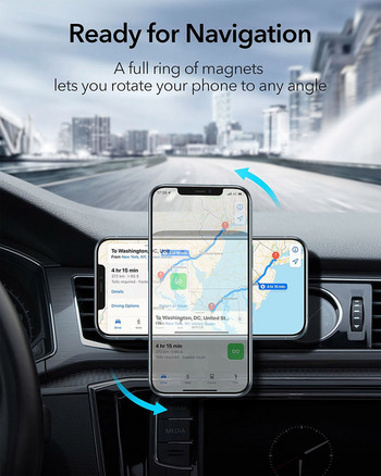 ΝΕΑ 30W Μαγνητικός ασύρματος φορτιστής αυτοκινήτου Βάση αεραγωγού για iPhone 12 13 14 Pro Max Mini Fast Car Charging Car Stand Φορτιστές τηλεφώνου