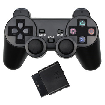 За SONY PS2 Безжичен контролер Геймпад за Play Station 2 Джойстик Конзола за PS2 за sony PS1 Прозрачен цвят