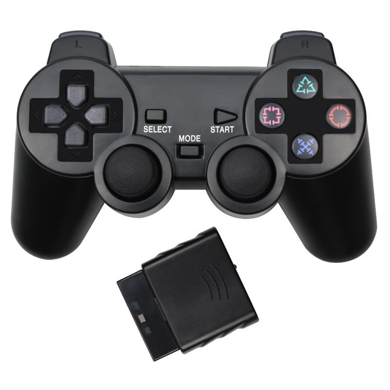 Za SONY PS2 bežični kontroler Gamepad za Play Station 2 Joystick konzolu za PS2 za sony PS1 Prozirna boja