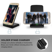 15 W-os Qi vezeték nélküli töltőállvány iPhone14 13 12 Pro X XS Max XR 8 Samsung S21 S20 S10 gyorstöltő dokkolóállomás telefontartóhoz