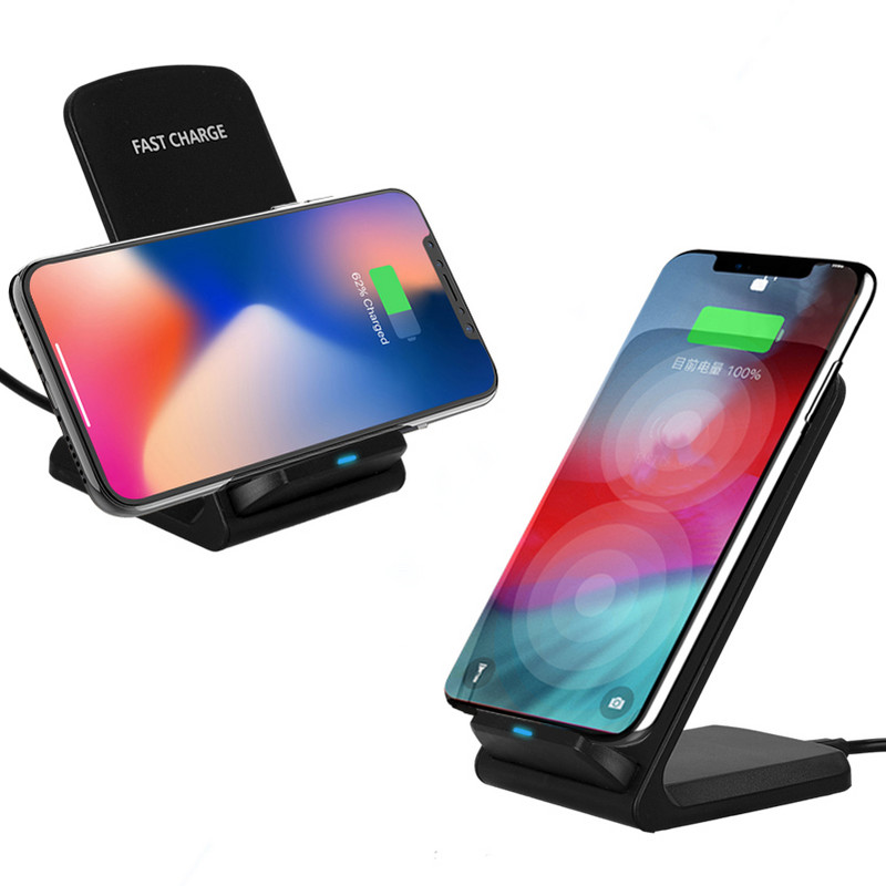 15 W-os Qi vezeték nélküli töltőállvány iPhone14 13 12 Pro X XS Max XR 8 Samsung S21 S20 S10 gyorstöltő dokkolóállomás telefontartóhoz