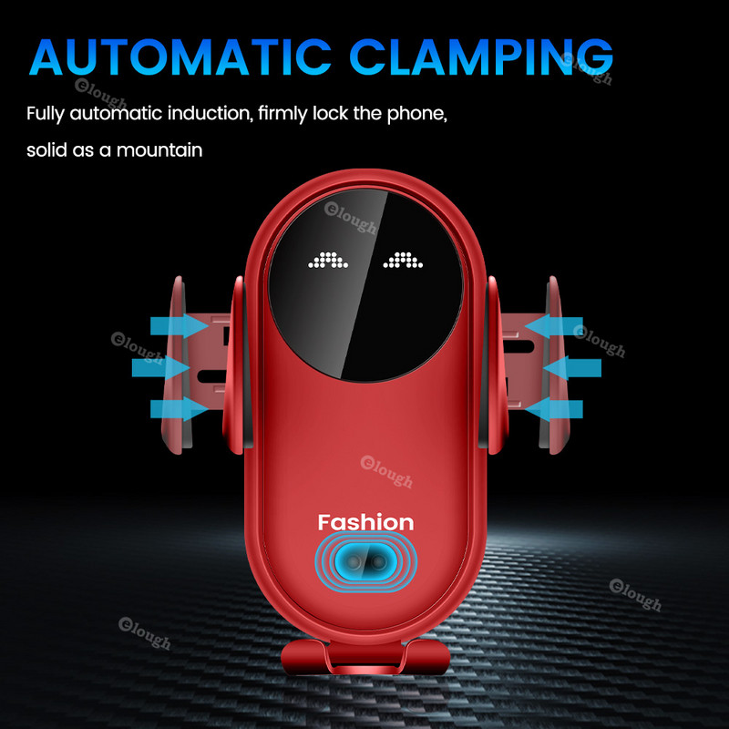 Încărcător de mașină fără fir inteligent Suport telefon auto 30W pentru Iphone 12 13 Xiaomi Huawei Senzor de încărcare rapidă Adaptor pentru mașină fără fir pentru telefon