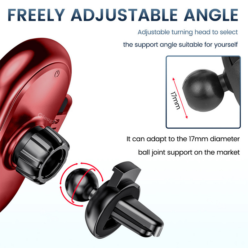 Încărcător de mașină fără fir inteligent Suport telefon auto 30W pentru Iphone 12 13 Xiaomi Huawei Senzor de încărcare rapidă Adaptor pentru mașină fără fir pentru telefon