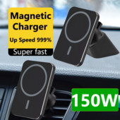 150 W automobilinio telefono laikiklis belaidis įkroviklis automobilinis laikiklis Magnetiniai automobiliniai įkrovikliai belaidžiai, skirti iPhone 11 12 13 14 Pro Max XS Xiaomi Samsung