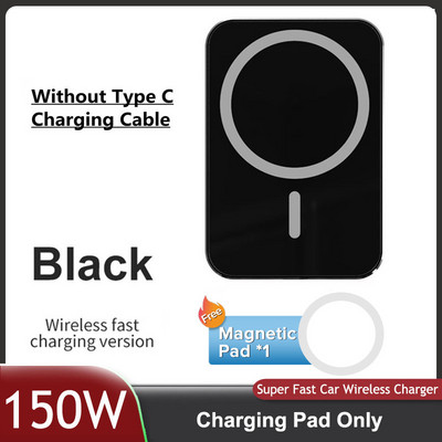 150 W automobilinio telefono laikiklis belaidis įkroviklis automobilinis laikiklis Magnetiniai automobiliniai įkrovikliai belaidžiai, skirti iPhone 11 12 13 14 Pro Max XS Xiaomi Samsung