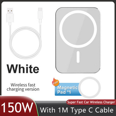 150 W automobilinio telefono laikiklis belaidis įkroviklis automobilinis laikiklis Magnetiniai automobiliniai įkrovikliai belaidžiai, skirti iPhone 11 12 13 14 Pro Max XS Xiaomi Samsung