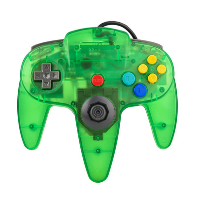 2PCS N64 USB laidinis žaidimų pultelis N64 valdiklis Gamepad vairasvirtė Classic N64 Game Pad retro žaidimai, skirti Windows PC/Mac nešiojamam kompiuteriui