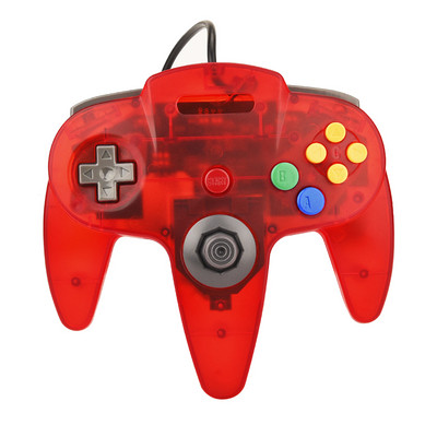 2PCS N64 USB laidinis žaidimų pultelis N64 valdiklis Gamepad vairasvirtė Classic N64 Game Pad retro žaidimai, skirti Windows PC/Mac nešiojamam kompiuteriui