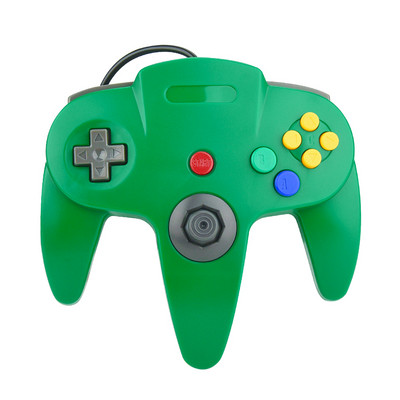 2PCS N64 USB laidinis žaidimų pultelis N64 valdiklis Gamepad vairasvirtė Classic N64 Game Pad retro žaidimai, skirti Windows PC/Mac nešiojamam kompiuteriui