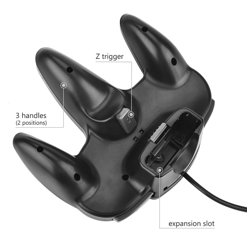 2PCS N64 USB laidinis žaidimų pultelis N64 valdiklis Gamepad vairasvirtė Classic N64 Game Pad retro žaidimai, skirti Windows PC/Mac nešiojamam kompiuteriui