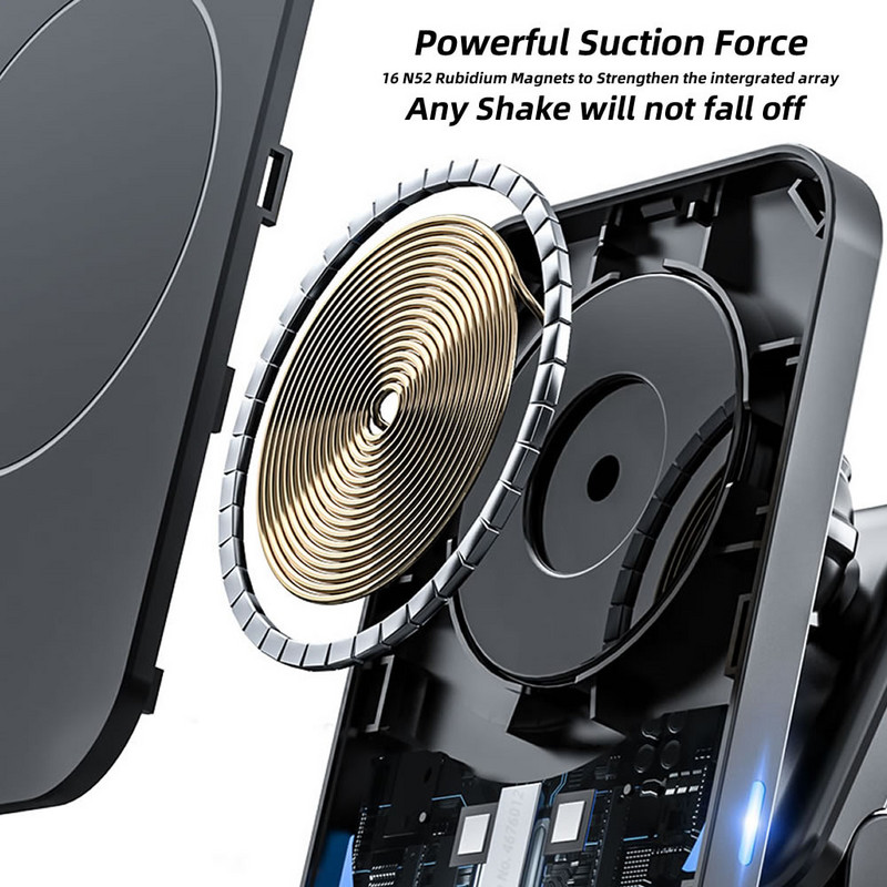 15 W magnetinis belaidis greito įkrovimo stovas telefono laikiklis, skirtas iPhone 13 Pro 12 Pro Max 12 Mini 11 Pro Max