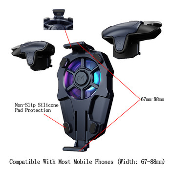Контролер за мобилни игри Капацитет Геймпад Джойстик Включи и пусни за iOS /Android Управление на тригер L1R1 PUBG Игра Fire Shooter