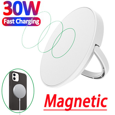 30 W magnetinis belaidžio įkroviklio padėklo laikiklis, skirtas Apple iPhone 13 12 Pro Max Mini Macsafe Type C greito belaidžio įkrovimo stotelei
