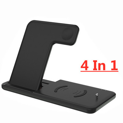 Suport de încărcare rapid fără fir 4 în 1 30W pentru iPhone 13 12 11 Airpods Pro Apple Watch iWatch 6 7 Stație de încărcare pliabilă