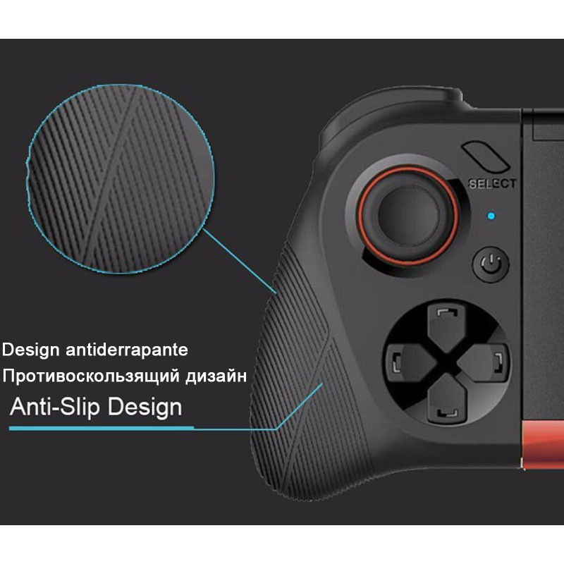 Belaidis žaidimų skydelio žaidimų pulto valdiklis mobilusis „Bluetooth“ paleidimo vairasvirtė, skirta „Android“ mobiliajam telefonui, kompiuteriui „Smart TV Box“ žaidimų valdymo rinkinys