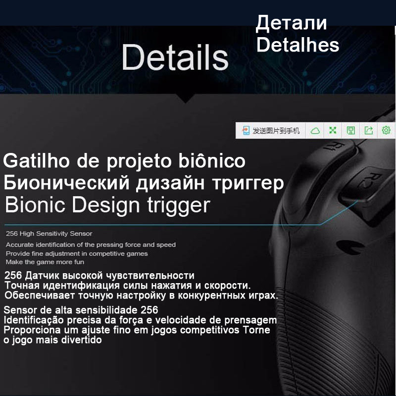 Belaidis žaidimų skydelio žaidimų pulto valdiklis mobilusis „Bluetooth“ paleidimo vairasvirtė, skirta „Android“ mobiliajam telefonui, kompiuteriui „Smart TV Box“ žaidimų valdymo rinkinys