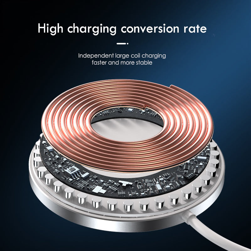 Mágneses vezeték nélküli töltő iPhone 13 12 Pro Max Mini 15 W gyorstöltés iPhone 11 XS vezeték nélküli töltő Huawei Xiaomi Qi készülékhez