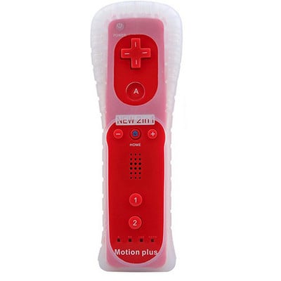 Controler 2 în 1 pentru Nintendo Wii U Built-in Motion Plus Mando Nunchuck Telecomandă Gamepad Joystick cu carcasă din silicon