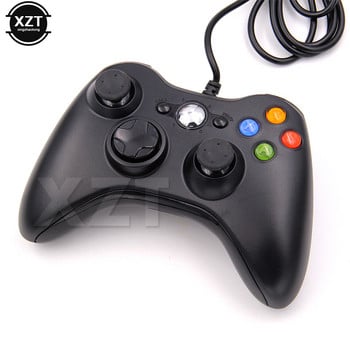 1Pcs USB жичен вибрационен геймпад джойстик за PC контролер за Windows 7/8/10 Не за Xbox 360 джойпад с високо качество